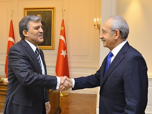 CHP Genel Başkanı Kılıçdaroğlu Çankaya Köşkü'nde